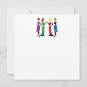 Damesavond Aangepaste Uitnodiging (Achterkant)