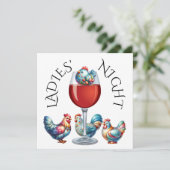 DAMESAVOND, enz. Uitnodiging (Staand voorkant)