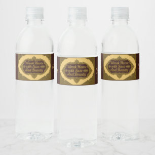Damesavond Snarky Wreak Havoc Sass Water Label Waterfles Etiket