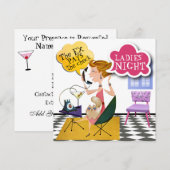 Damesavond - Uitnodiging SRF (Voorkant / Achterkant)