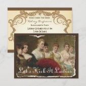  Damesbachelorette of Birthday Uitnodiging (Voorkant / Achterkant)