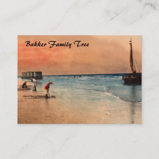 Damesbaden, Scheveningen, Nederland Visitekaartje (Voorkant)