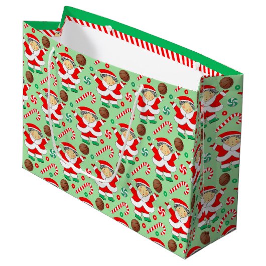 Damesbasketbal Kerstvakantie Groot Cadeauzakje (Voorkant Gekanteld)