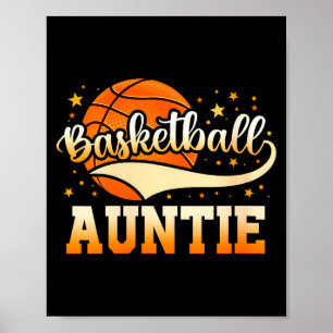 Damesbasketbal tante poster
