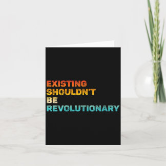 Damesbestaande zou niet revolutionair retro V moet Kaart