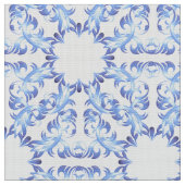 damesblauw patroon stof (Close Up)
