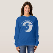 Damesblauwe sweatshirt (Voorkant volledig)