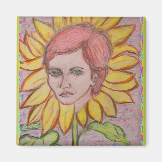 damesbloem magneet (Voorkant)