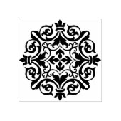 damesbloemen silhouet rubberstempel (Afrduk)