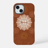 Damescabine rustieke boho mandala's Moederdag iPhone 15 Case (Achterkant)