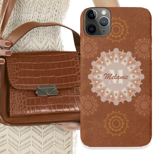 Damescabine rustieke boho mandala's Moederdag iPhone 15 Case