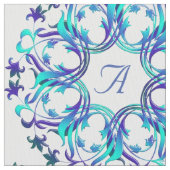 damescirkels patroon.Monogram. Stof (Close Up)