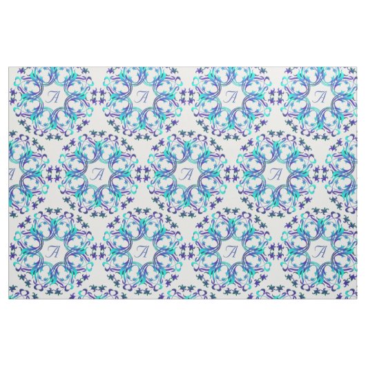 damescirkels patroon.Monogram. Stof (Fat Quarter)