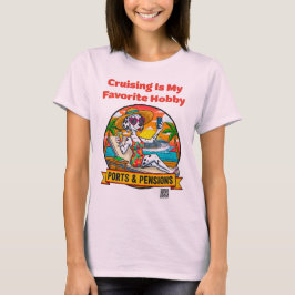 Damescruises is mijn favoriete hobby voorzijde pri t-shirt
