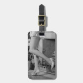 damesdansen bagagelabel (Voorkant verticaal)