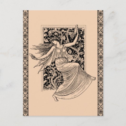 damesdansend Briefkaart (Voorkant)