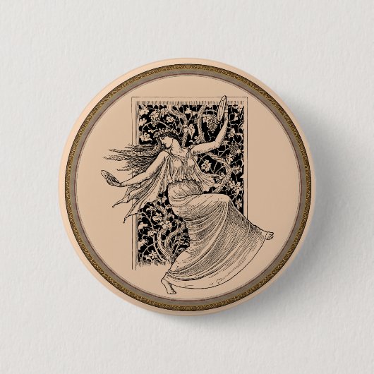  damesdanserende Button (Voorkant)