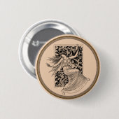  damesdanserende Button (Voorkant /achterkant)