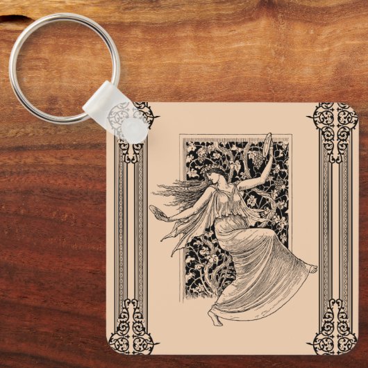  damesdanserende Sleutelhanger (Voorkant)