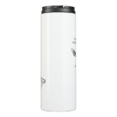  damesdanserende thermische getumbler thermosbeker (Achterkant)