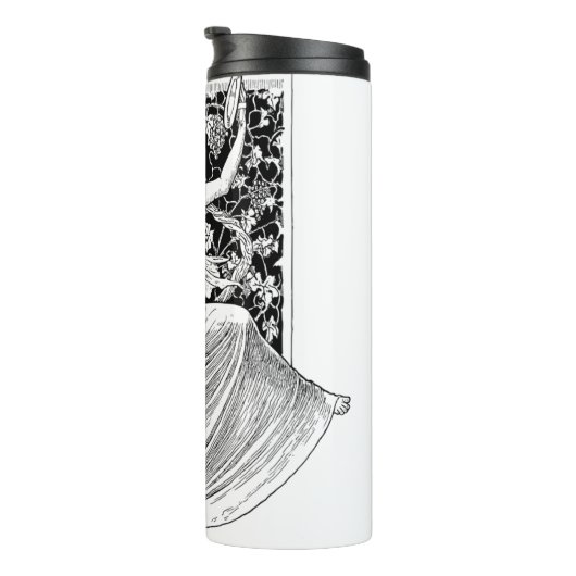  damesdanserende thermische getumbler thermosbeker (Geroteerd rechts)