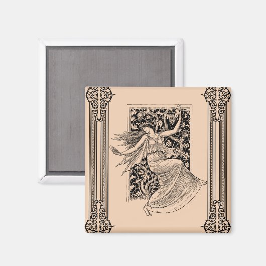  damesdanseringsvriend Magnet (Voorkant / Achterkant)