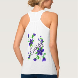 Damesenergie terugvloeiend racer tanktop