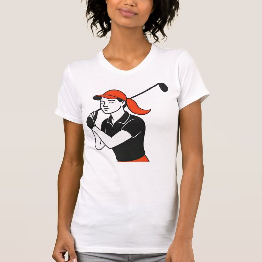 Damesgolf - Golf T-Shirt (Voorkant)