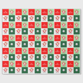 Damesgolf kerstcadeau cadeaupapier (Vlak)