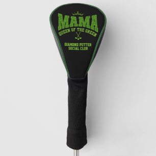 Damesgolf MAMA QUEEN OF THE GREEN op maat Golfheadcover