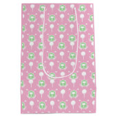 Damesgolfcompetitie cadeautas – Roze & Groen (Achterkant)