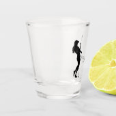Damesgolfer persoonlijk  shot glas (Links)