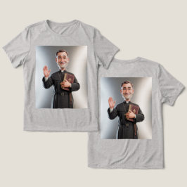Damesgrijze Priester Tri-Blend Shirt