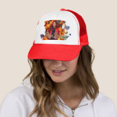 Dameshoed van de baas trucker pet (In situ)