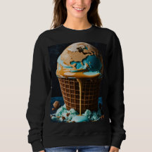 Dameshoodie met leuk ijsontwerp | Trendy