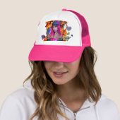 Dameshoofd Hoed Trucker Pet (In situ)