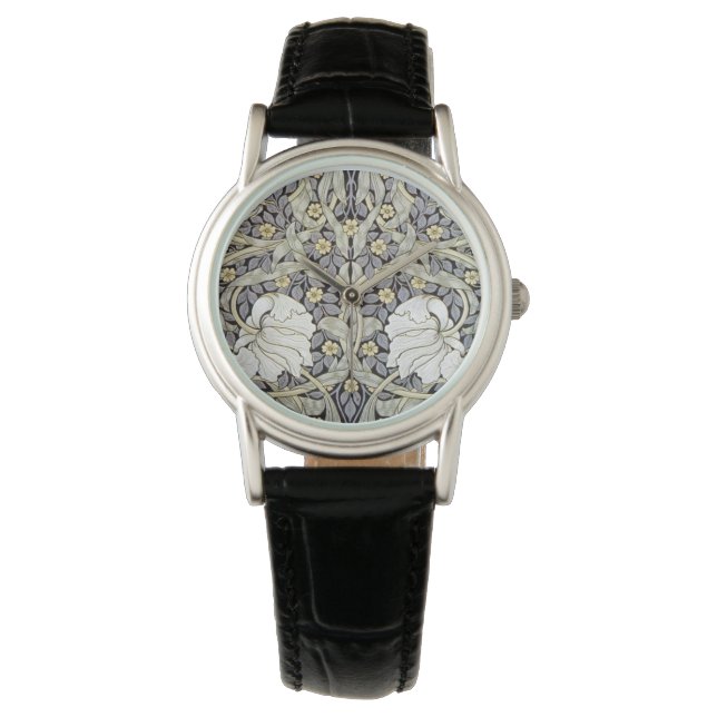 Dameshorloges - Bloemendruk Horloge (Voorkant)