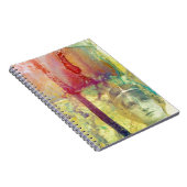 damesinktvlekken op gemengde media notitieboek (Rechterzijde)