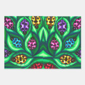 damesinsecten Butterflies insect Blad Muziek bloem Inpakpapier Vel (Voorkant 3)