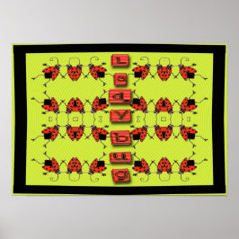 damesinsecten op parade poster