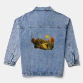 Damesjas met Gouden Lantaarn Dorp A jas Denim Jacket (Achterkant)
