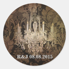  dameskandelaarster ronde sticker