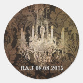  dameskandelaarster ronde sticker (Voorkant)