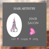 Dameskapsalon Zakelijk Merk Scharen Raamsticker (Vel 2)