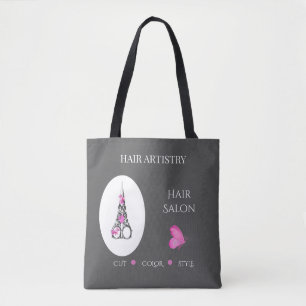Dameskapsalon Zakelijke Branding Schaar Tote Bag
