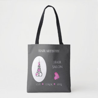 Dameskapsalon Zakelijke Branding Schaar Tote Bag