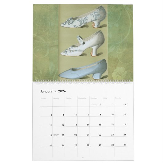  dameskastjes - 19e eeuw - kalender (Jan 2026)