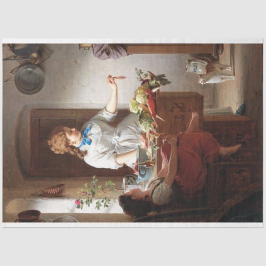  dameskat keukenpapier voor keukengerei tissuepapier (Voorkant)