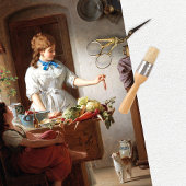 dameskat keukenpapier voor keukengerei tissuepapier