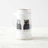 DAMESKATten Stein + Tekst Bierpul (Voorkant links)